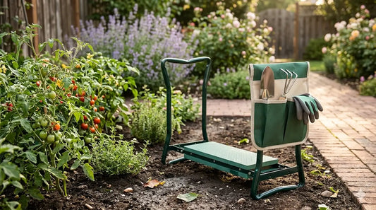 Foldable Garden Kneeler and Seat for Easier Gardening